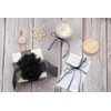 [JOKOVIKI] Black Organza Ribbon 6mm Width - Perfect for Gift
