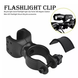 Unbranded 360° Rotation Bike LED Flashlight Mount Holder Bike Handlebar Torch Clamp Clip