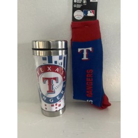 Texas Rangers Tumbler And Socks