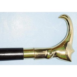 Antique 37 inches Vintage Solid Brass cat Head Handle for Walking Stick Canes Shaft Gift