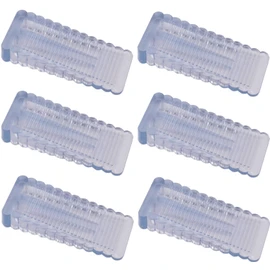 fogman Door Stopper Sliding Lock Sliding Door Door Door Pets Closet Transparent Set of 6