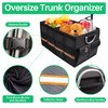 Trunk Organizer, LIBZAKI Cargo Organizer, Premium Multi Compartments Collapsible Portable