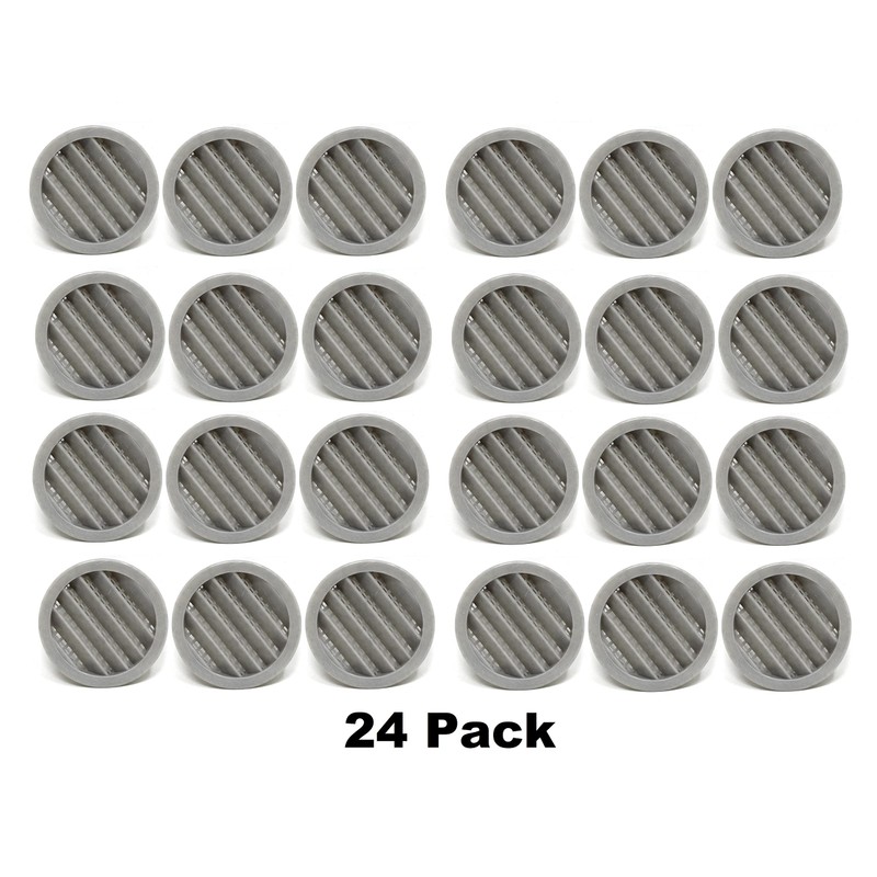 2" Round Plastic Louver Soffit Air Vent Reptile Screen Grille