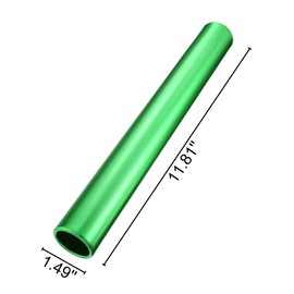 Zhehao Relay Baton Track Baton Aluminum Field Race Batons Running Baton for Students Office Clark Outdoor Field Race Tools, 5 Pieces (Green)