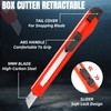TIFICAL 42 Pack Box Cutter Retractable, 9MM Snap-Off Blade Utility