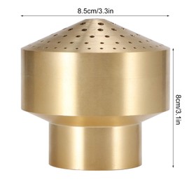 Tissting 1.5in DN40 60KPA Fountain Nozzle Brass Fountain Sprinkler orous Scattering Nozzle 1.8m/5.9ft Spray Height 1.5m/4.9ft Covering Diameter Landscape Nozzle for Garden Pond Waterscape Decor