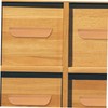 jojofuny Semi-Circle Cabinet Door Pull Handles 6 Pack Wooden Drawer