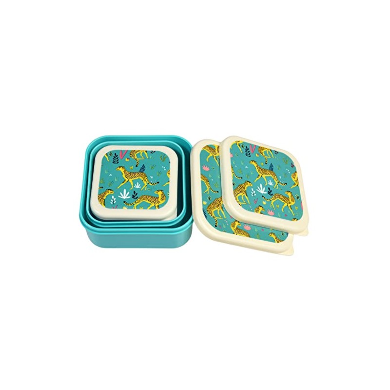 Cheetah Reusable Snack Boxes (Set of 3)