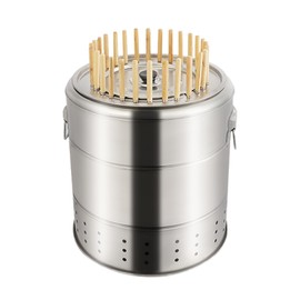2-In-1 Portable Smokeless Barbecue Barrel,28 Skewers Large Capacity Barbecue Grill With Oil And Charcoal Separation Design.BBQ Charcoal Grill For Picnics, Camping, Traveling, Parties, Gardens, Etc