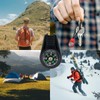 Paracordland-10Pcs Black MiniSurvival Compass for Kids Compass Liquid Filling Outdoor