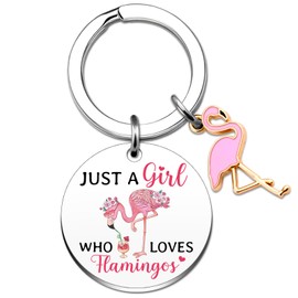 Wrpixe Flamingo Gifts Pink Flamingo Keychain Flamingos Decor for Girls Cheer Up Gifts for Women Flamingos Party Favors for Friends Stuff Christmas Presents for Her Girls Accessories
