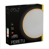 EDO, Pereti LED Ceiling Light Flat 18 W Wooden Ring