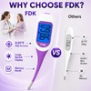 FDK Basal Body Thermometer for Ovulation, Large Dual-Color Backlit Display