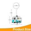 AOEVUIR 2 Pcs Keyring Caravan Camper Keyring Motorhome Decoration Retro