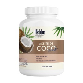 Lúdika | Aceite de Coco Crudo 500 g | Prensado en Frío 100% Puro | Hidratante Piel y Cabello | Anti Frizz y Brillo | Uso Cosmético