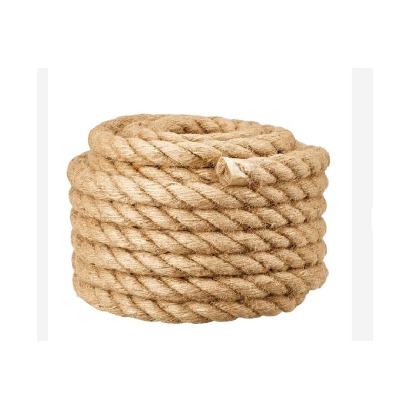 Natural Brown Jute Rope Hessian Braided Twisted Rustic Shabby Burlap