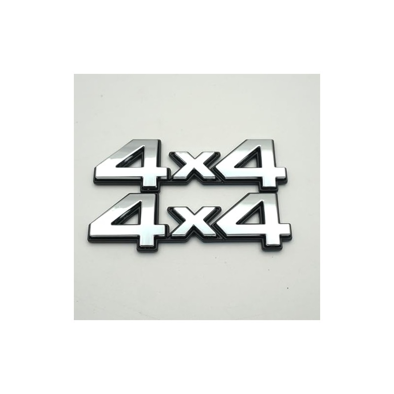 2Pc 4X4 Decal Fender Tailgate Emblem Badge 3D Nameplate Trunk