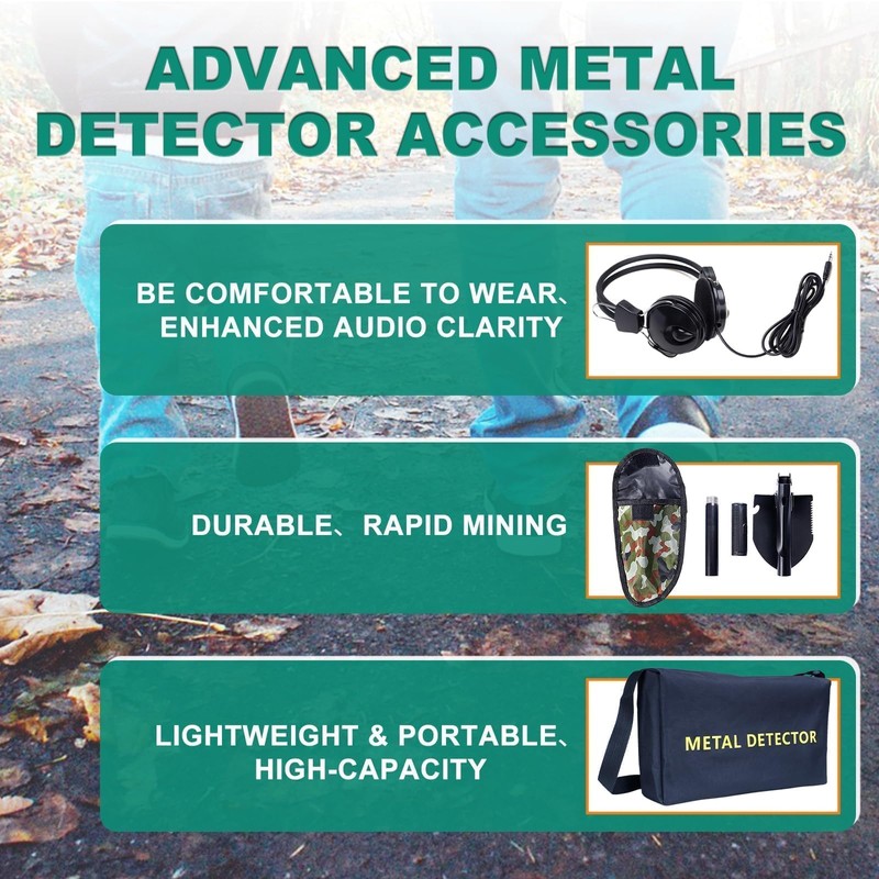 Metal Detector for Adults & Kids, High Accuracy Professional Metal