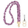 Scrunchie Teacher Lanyards for ID Badges Keys, Long Neck Key