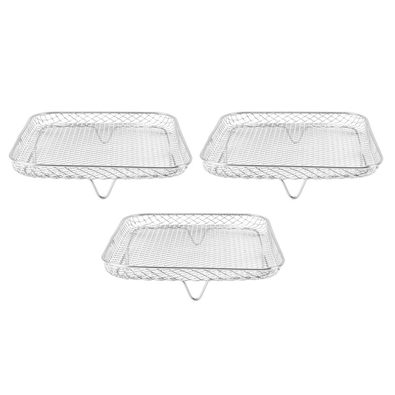 3PCS Fryer Rack Set 304 Stainless Steel Stackable Multi Layer