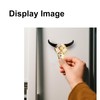2Pcs Hand-Painted Bull Skull Fridge Magnet – Indian Style, Cowboy