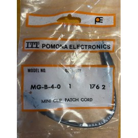 Pomona ITT pomona electronics model MG-B-4-0 1762 mini clip patch cord