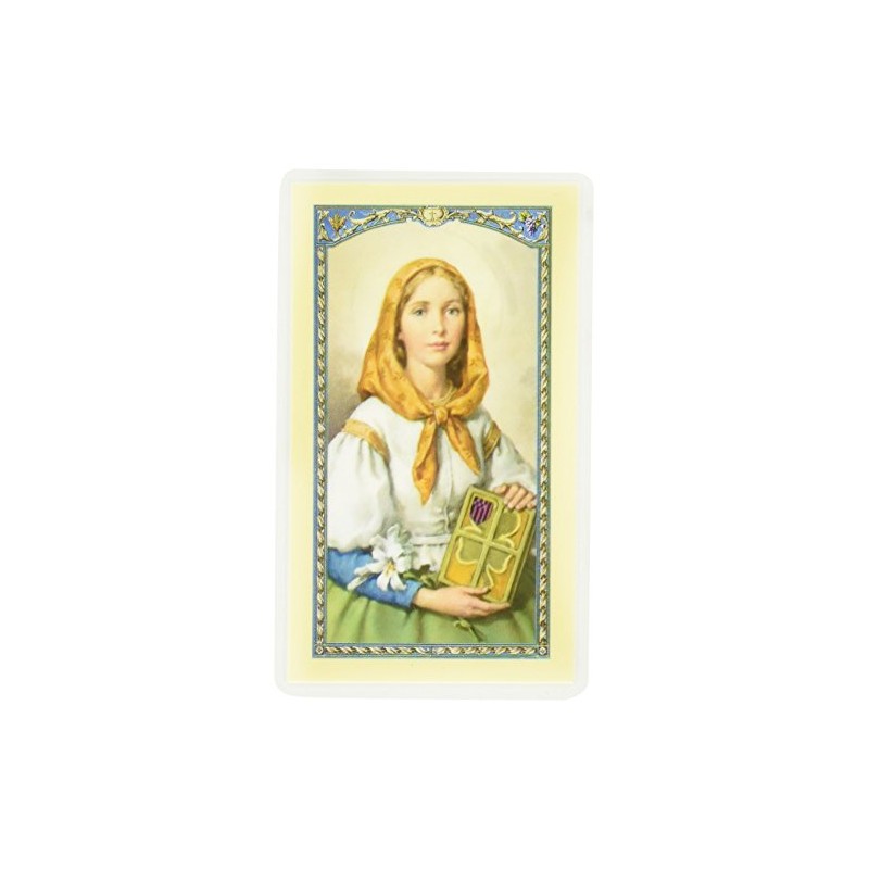Hirten St Dymphna Laminated Catholic Holy Card Prayer Card