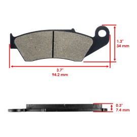 Caltric Front Brake Pads for Honda CR500R 1993-2001 / CRF250X 2004-2017 / 45105-MY6-415