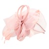 Healeved Gauze Fascinator Hat with Flower Detail for Women Elegant