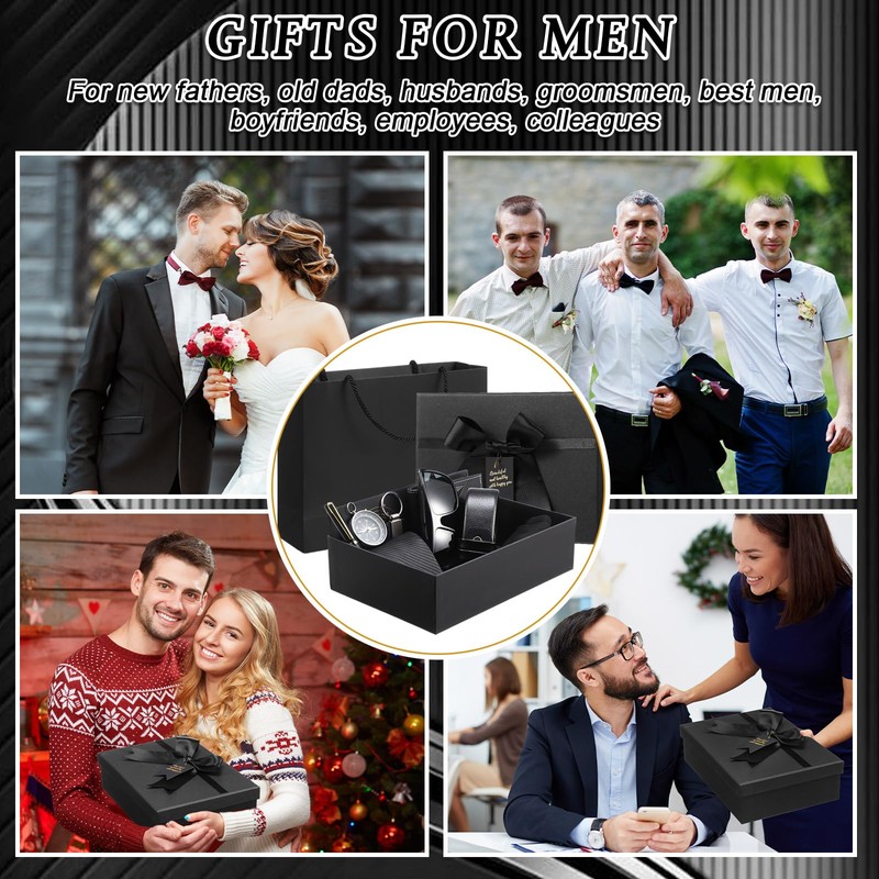 Geyoga 12 Pcs Men Birthdays Gift Set with Box for
