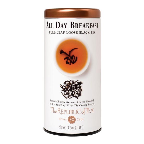 The Republic of Tea, All Day Breakfast Full-Leaf Tea, 3.5-Ounces