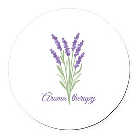 CafePress Aroma Therapy 5.5" Round Car Magnet Magnetic Bumper Display