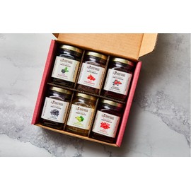 Northwest Wild Foods Fruit Spread Variety Pack - Six 8 Ounce Jars