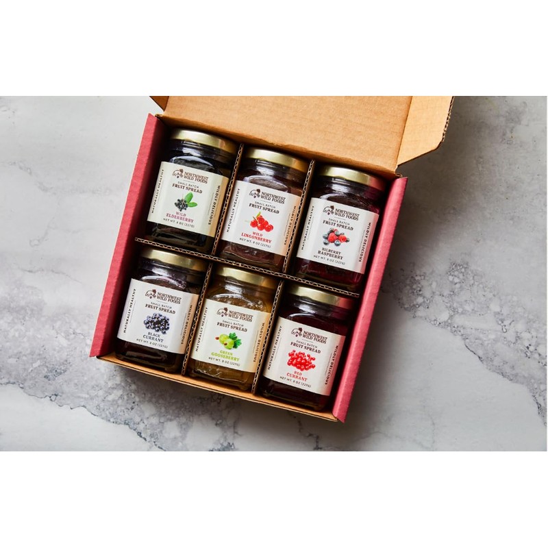 Northwest Wild Foods Fruit Spread Variety Pack - Six 8