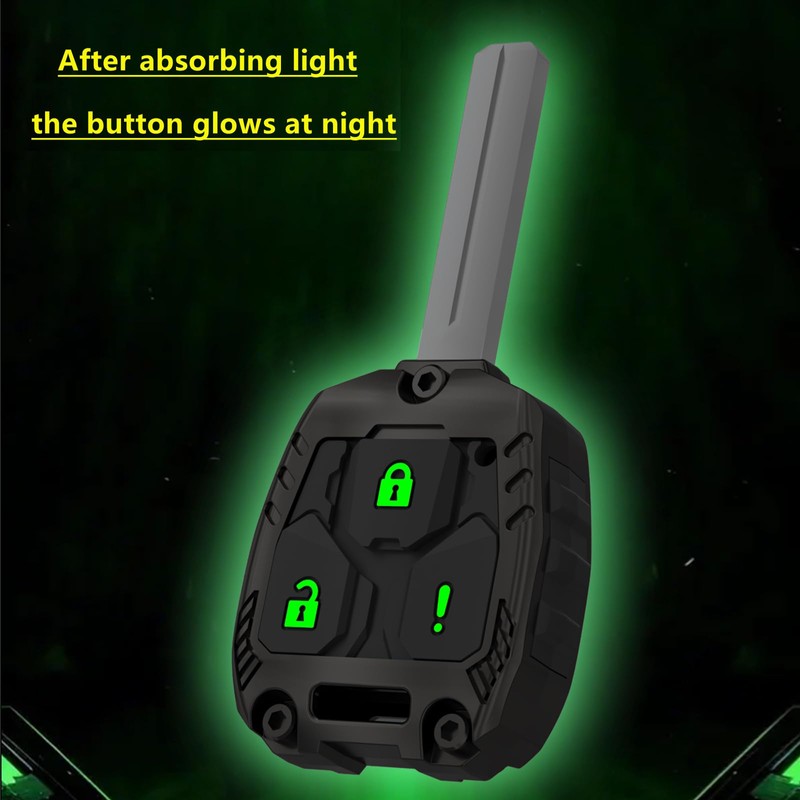 AIOEUOIA 3-Button Key Shell Replacement Case for Toyota FJ Cruiser