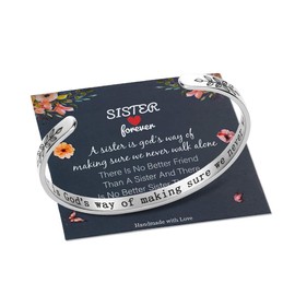 M MOOHAM Sister Gifts Bracelet from Sister, Mothers Day Christmas Birthday Gifts for Sisters