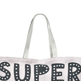 Le Jardin du Lin Printed Foldable Shopping Bag with Two Long Handles Size: 47 x 42 cm