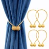 4 Pack Magnetic Curtain Tiebacks，Curtain Tiebacks Buckles Holdbacks Holders Hooks