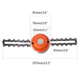 65Mn Chain Trimmer Garden Grass Head Brushcutter Trimmer for Lawn Mower