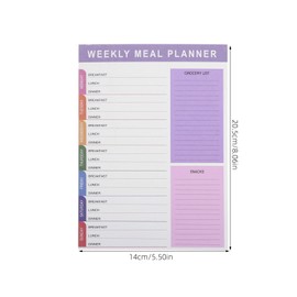 Operitacx Rezeptplaner einkaufsliste Undatierte Planer-Notizblöcke Büro-Must-Haves persönlicher Planer notizblock auflisten Workout-Tracker-Tagebuch Planer für Mütter Mama-Planer Papier