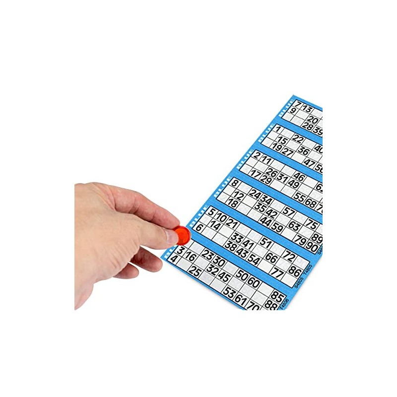 Jumbo Bingo Tickets pads 6 to view (Blue)