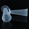 2PCS Measuring Cup, 50ml PP Plastic Graduated Beaker Transparent with