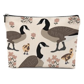 XFN Canada Canadian Goose Makeup Bag, Canadian Goose Themed Gifts Cosmetic Bag Travel Pouch, Friendship Gifts for Women Girls Daughter Sisters Niece Mom Best Friends Bestie Graduation Birthday Gifts