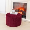 AbunHeri Stuffed Pouf Ottoman High Density Foam Ottoman Pouf for