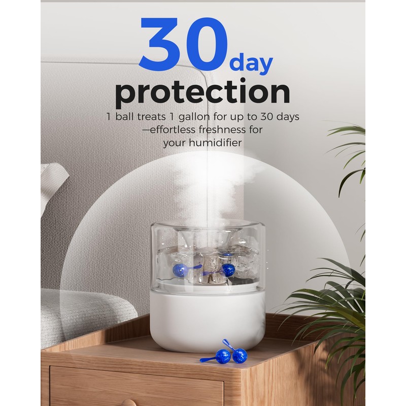 ZhenD 16 Pack Humidifier Cleaner Anti-Scale Balls: Stop White Dust,