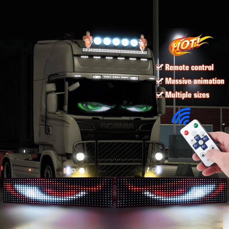 OPRAH 48 inch LED Devil Eyes Flexible Screen Panel Car