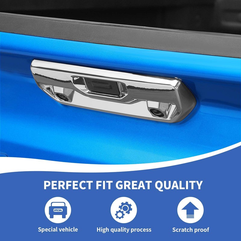 RAZPOY Tailgate Handle Cover Trim Compatible with Chevy Silverado &