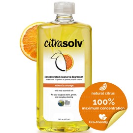 Citra Solv - Concentrated Household Cleaner & Degreaser - Valencia Orange Scent - 16 Fl Oz, Natural Ingredients, Non-Toxic, Biodegradable, Made in USA