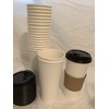 Royal 22oz [ 100 Set] Togo Disposable White Paper Coffee