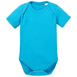 BOLANI Baby Romper Bodysuit Boys and Girls from 0-12 Months and Also Available as a Pack of 5, Size: 68/4-6 Months, Colour: Turquoise, turquoise